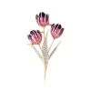 Korean-style fashionable oil drip tulip brooch, fashionable ins trendy and personalized brooch, cute and artistic accessory Application Scenario